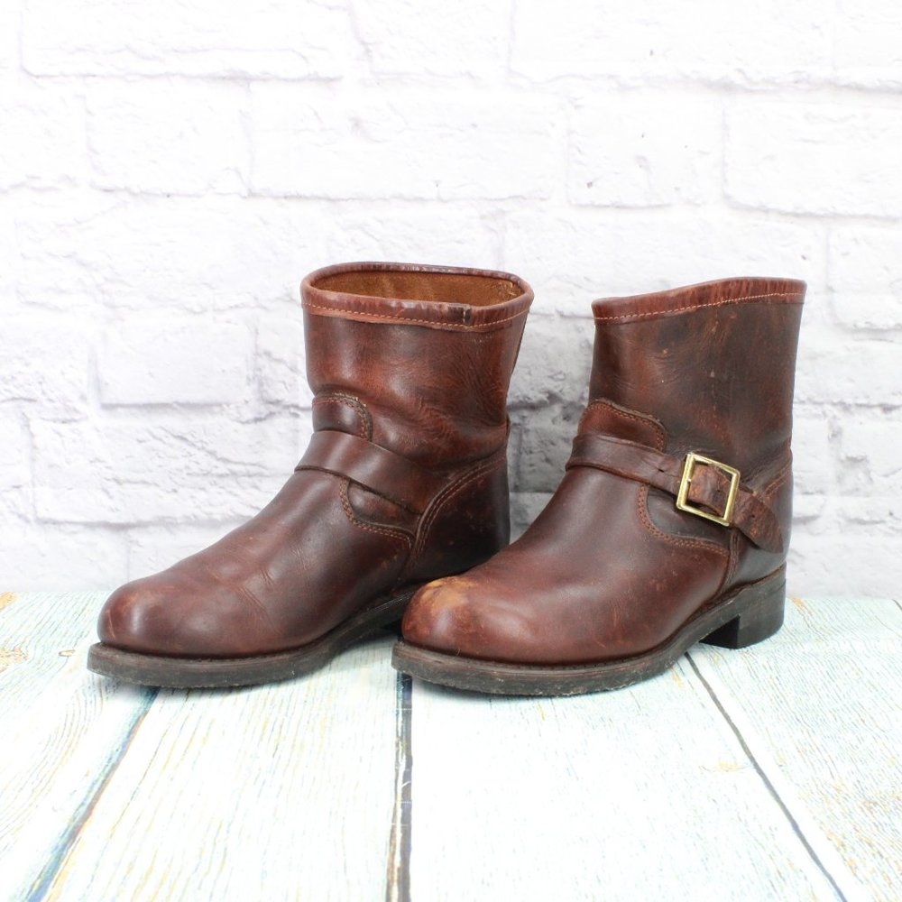 *Durango Vulcan Cord Brown Leather Pull on Oil Resistant Boots Size 9 Inch - Picture 2 of 9